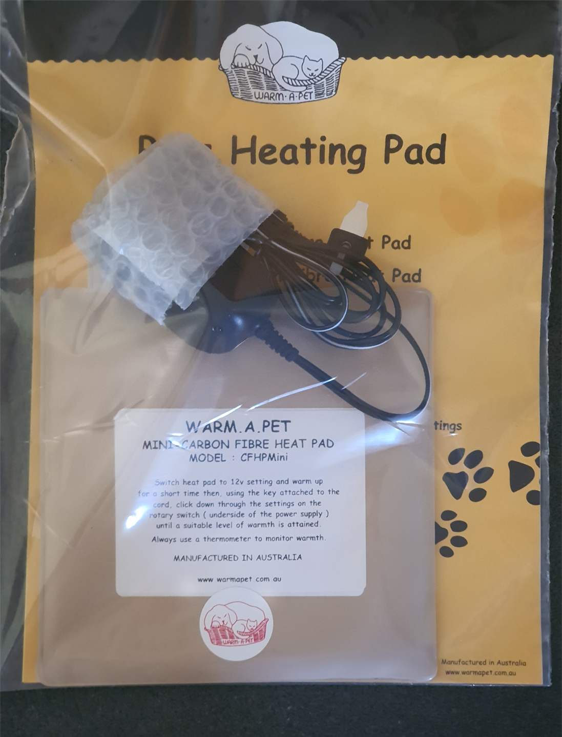 Warm A Pet Mini Carbon Fiber Heat Pad image